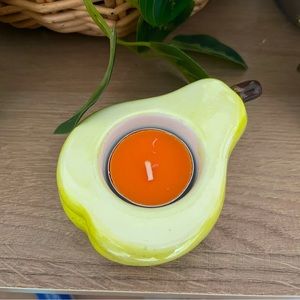 Vintage Pear Votive Candle Holder